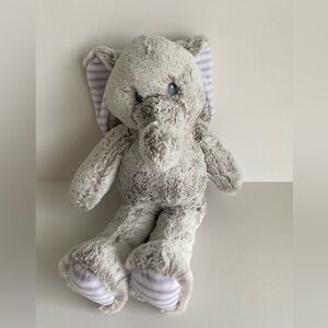 Ebba 14" Cuddler Elvin Elephant Baby Lovey Plush Gray Stuffed Animal Aurora Soft
